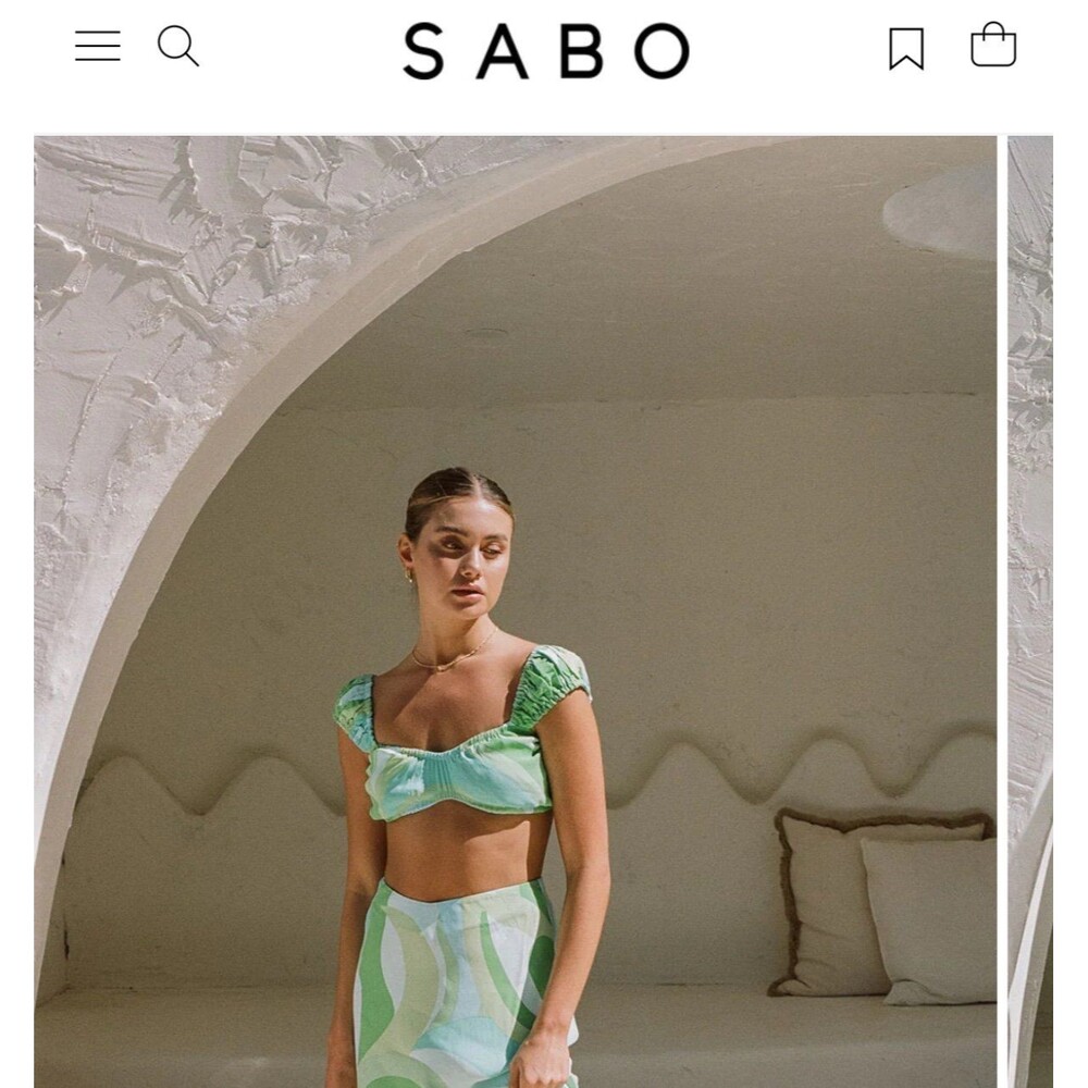 Sabo Skirt Aaliyah Top size Medium 6 Sold Out